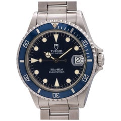 Tudor Stainless Steel Submariner self winding wristwatch Ref 75090, circa 1992
