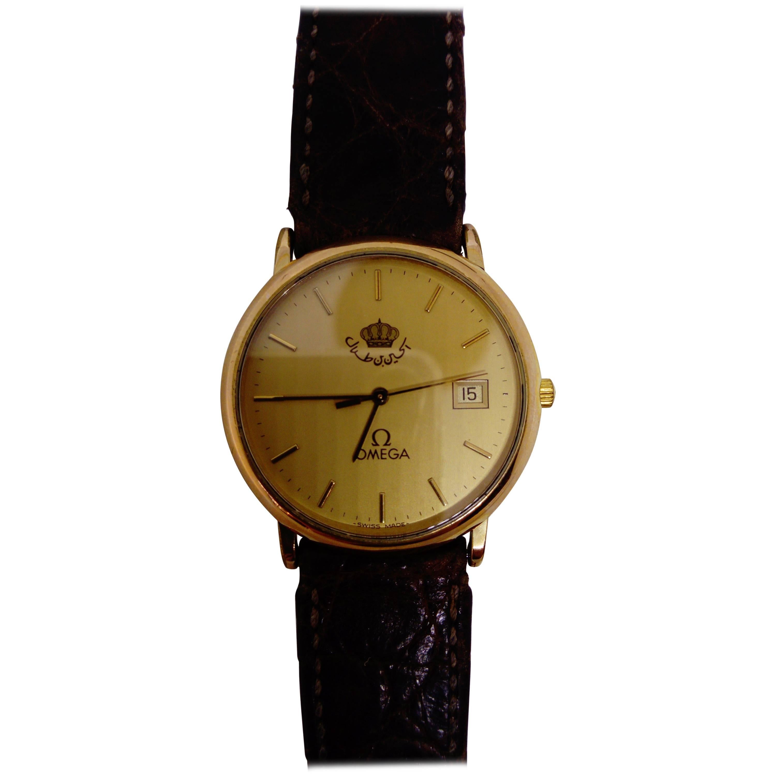 Omega City Golden Quartz Wristwatch