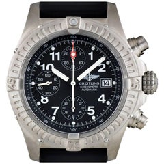 Breitling Chronograph Avenger Gents Titanium Black Dial E13360 Automatic Watch