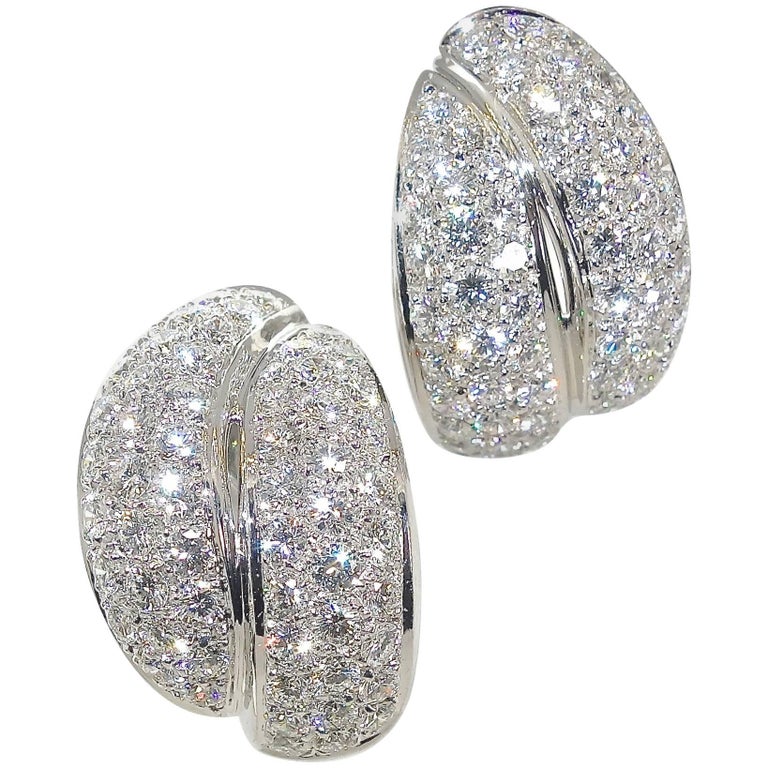 Damiani Fine Diamond Earrings For At 1stdibs Damiani Fine Diamond Earrings For