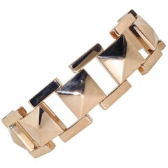 Tiffany & Co. Retro Pink Gold Link Bracelet