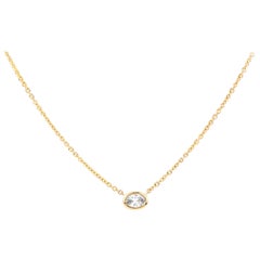 Julius Cohen Oval Diamond Chain Necklace