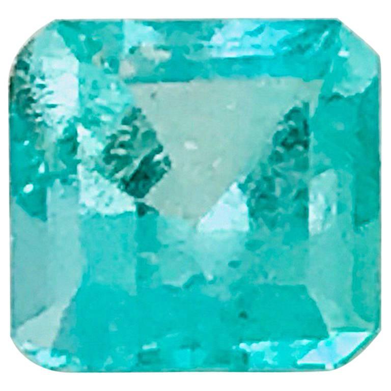 Princess-Cut, 2.25 Carat Natural Emerald, Loose Colombian Beryl Color For Sale