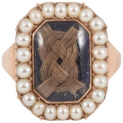 English Memorial Ring circa 1810