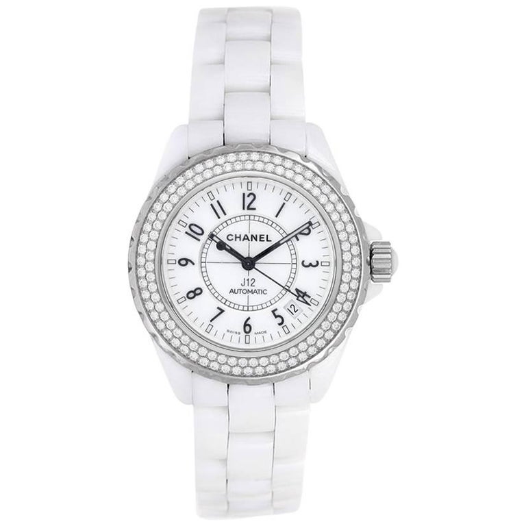 J12 Automatic White Ceramic Black Numerals White Dial main image 1