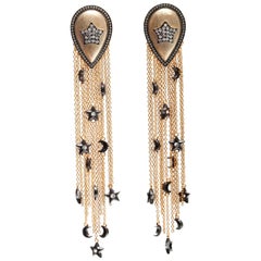 Charmed Tassels Earrings in Vermeil Gold