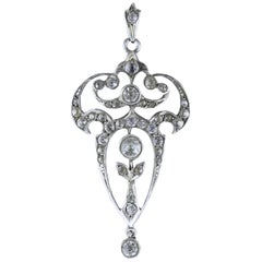 Antique Victorian Pendant Silver Paste, circa 1900