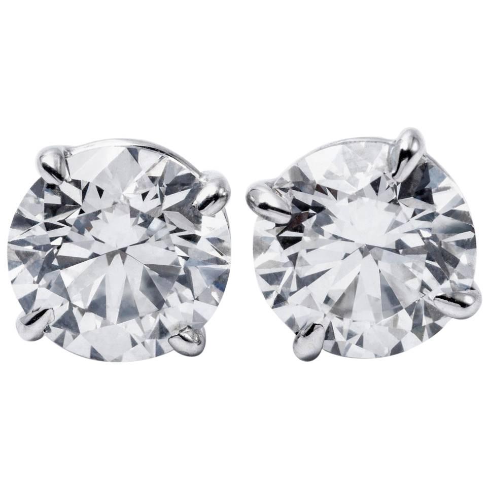 Diamond Studs GIA 3.01 Carat