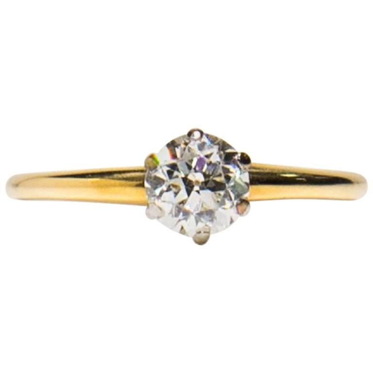 Tiffany & Co Engagement Ring from 1912, .60Ct Center (approx),  18K Yellow Gold