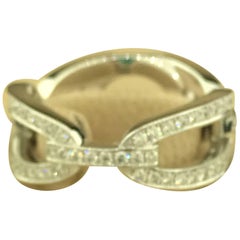 Chopard Openwork 18 Karat White Gold Pave Diamond Ring 82/7416-1006