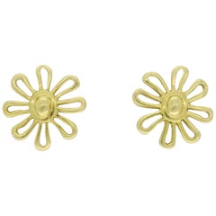 18 Karat Gold Tiffany & Co. Paloma Picasso Daisy Earrings