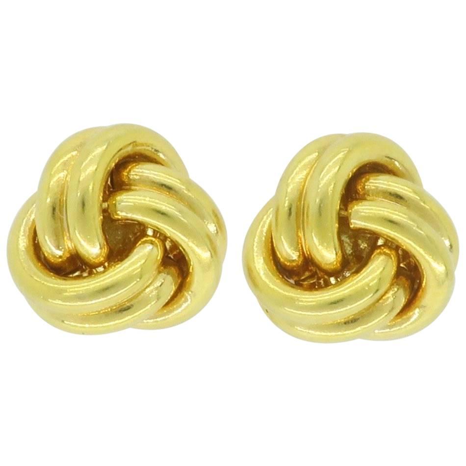 18 Karat Tiffany & Co. Knot Earrings