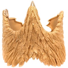 Eagle Yellow Gold Cuff Bracelet by Carrera y Carrera