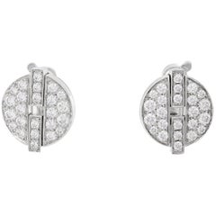 Cartier Large Himalia White Gold Earrings