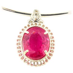 AJD Absolutely Stunning 15 Ct Unique Tourmaline Sterling Silver Pendant