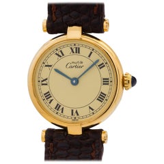 Cartier Ladies Vermeil Vendome Tank quartz wristwatch, circa 1990s