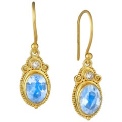 Kimarie Ethiopian Opal with Diamond Earrings