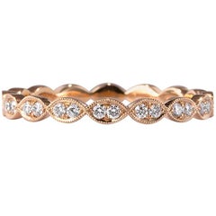Mark Broumand 0.35ct Round Brilliant Cut Diamond Eternity Band in 18k Rose Gold