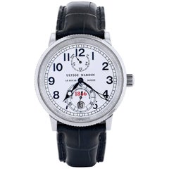 Used Ulysse Nardin Stainless steel Maxi Marine Chronometer Automatic Wristwatch