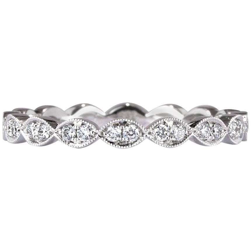 Mark Broumand 0.35 Carat Round Brilliant Cut Diamond Engagement Ring in Platinum For Sale
