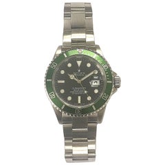 Rolex Stainless Steel Anniversary Flat 4 Submariner Watch with  Box and Papers