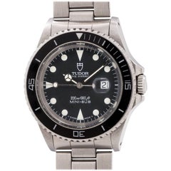 Tudor Stainless Steel Mini-Sub self winding wristwatch Ref 73090, circa 1992