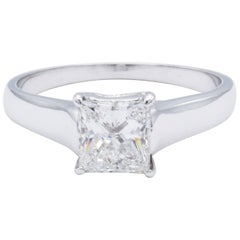 David Rosenberg 1.03 ct Princess G/VS2 Solitaire Setting Engagement Diamond Ring