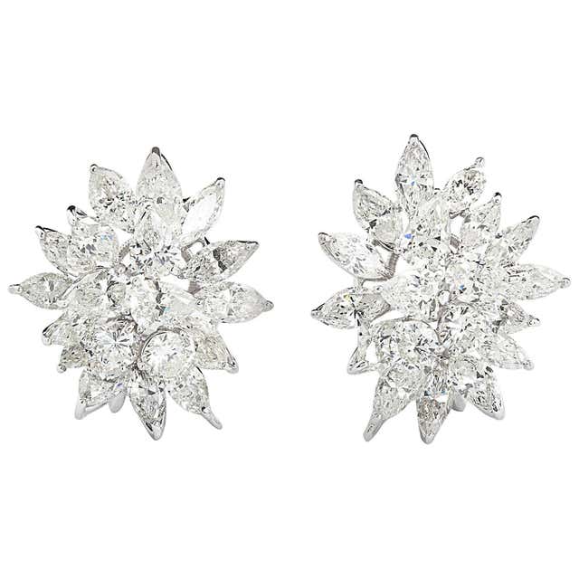 Diamond, Pearl and Antique Clip-on Earrings - 4,598 For Sale at 1stdibs ...