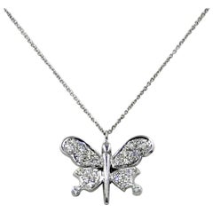 Diamond Butterfly Garavelli Pendant in 18 Karat Gold