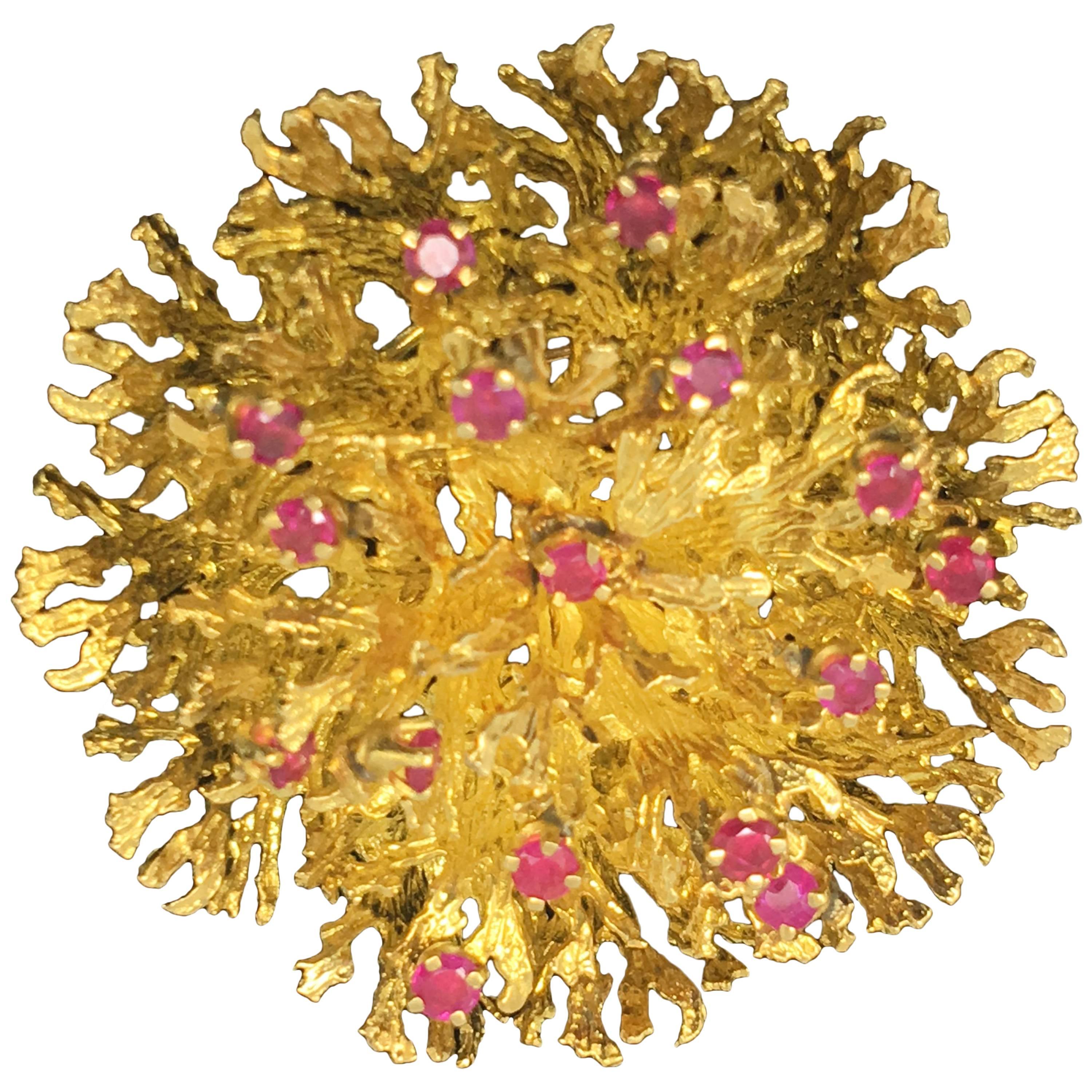yellow brooch