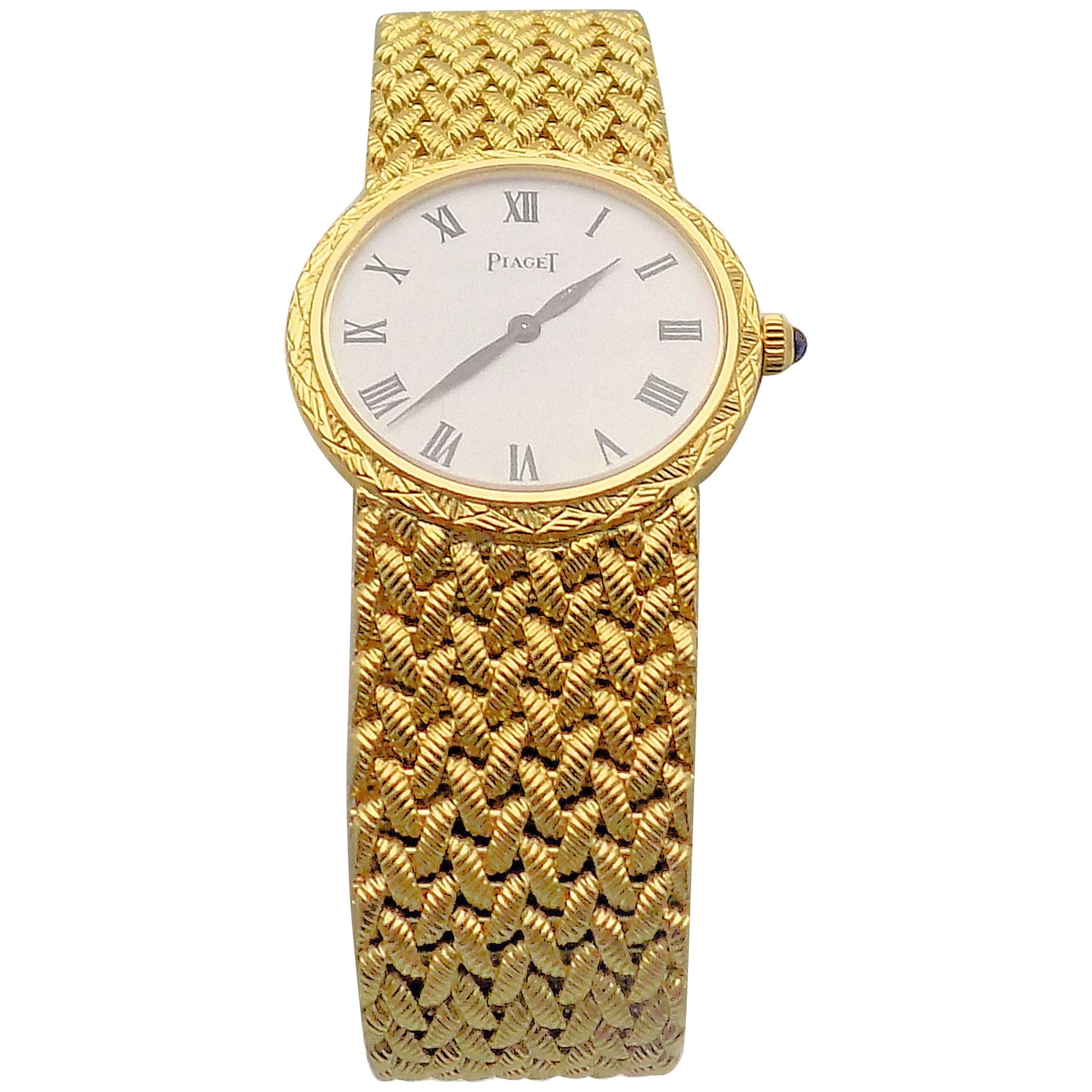 Gold Piaget Wrist Watch For Sale