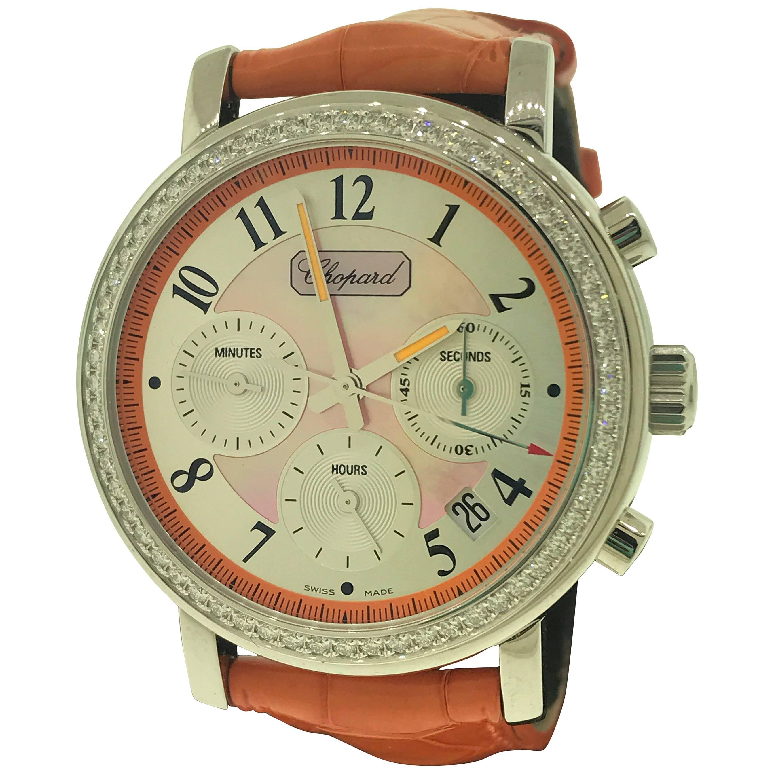 Chopard Ladies Stainless Steel Mille Miglia Elton John Automatic Wristwatch For Sale