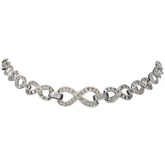 4.75 Carat Infinity Style Diamond Necklace