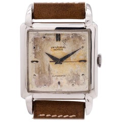 Vintage Universal Geneve Stainless Steel Automatic Wristwatch, circa 1950s