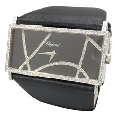 Chopard Haute Horlogerie White Gold and Diamond Rectangle Ladies Watch 13/9130