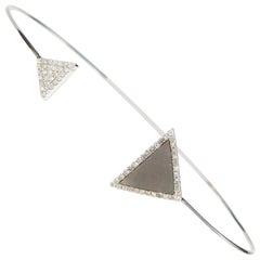 Black Mother-of-Pearl Triangle Bangle