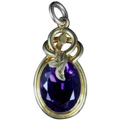 Antique Victorian Amethyst Pendant 18 Carat, circa 1870