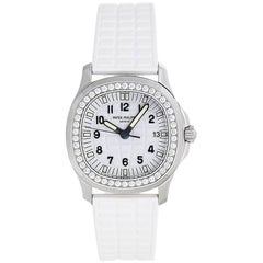 Patek Philippe Ladies Stainless Steel Diamond Aquanaut Wristwatch Ref 5067A-011