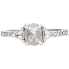 Rachel Boston 18 karat White Gold Grey Salt and Pepper Diamond Engagement Ring