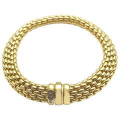 Fope Italian Designed 18 Karat Yellow Gold Link Bracelet