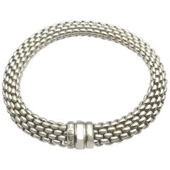 Fope Italian Designed 18 Karat White Gold Bracelet