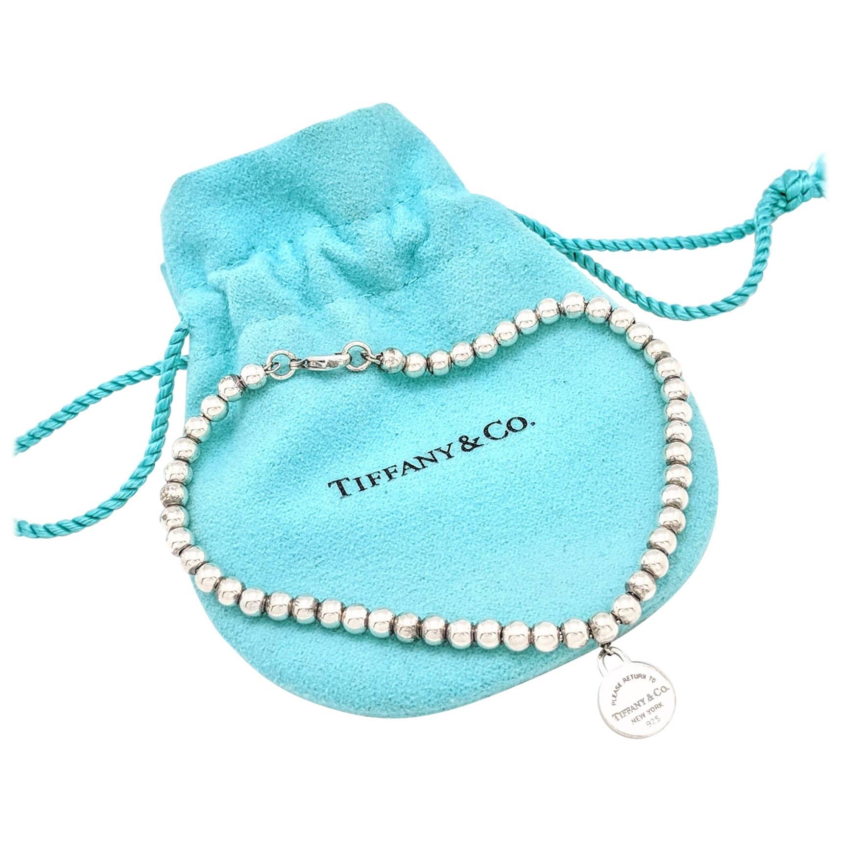 Tiffany & Co. Sterling Silver "Return to Tiffany" Bead Bracelet