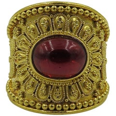 Lalaounis Garnet Gold Ring
