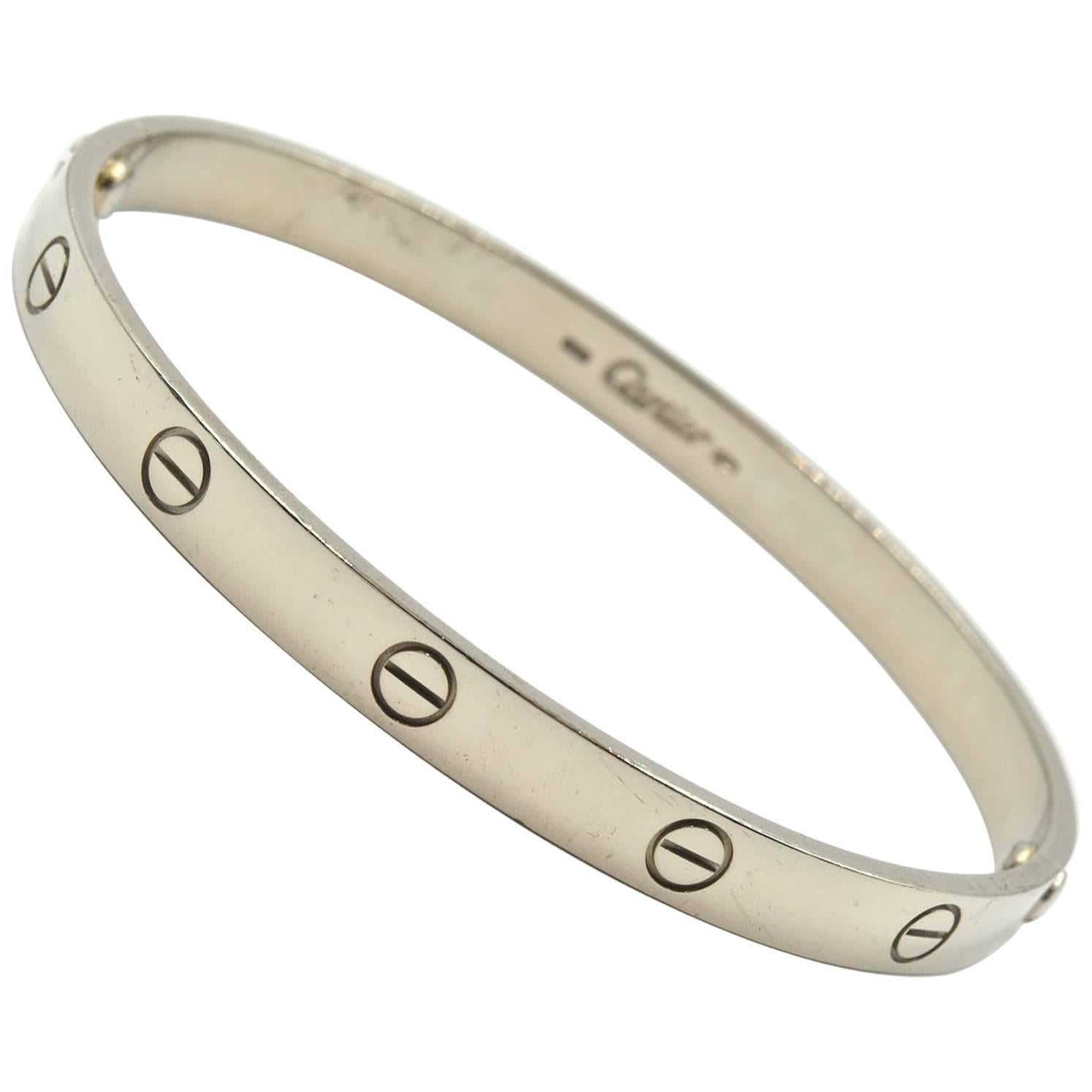 Cartier Love Bracelet 18 Karat White Gold