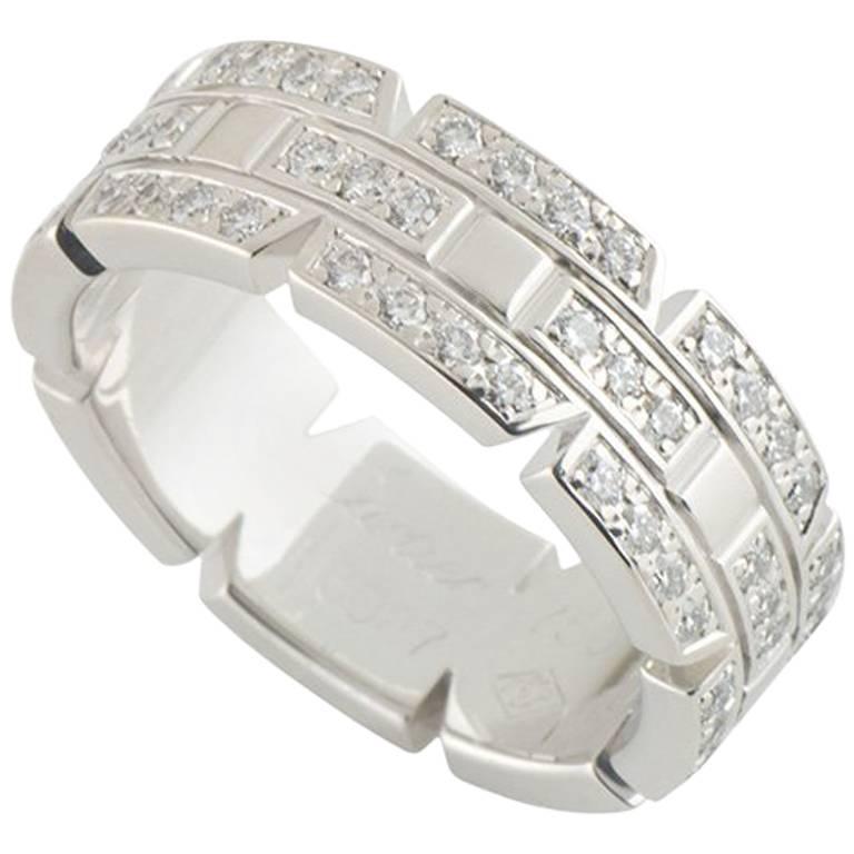 Cartier Diamond Tank Francaise Ring 
