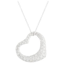 Tiffany & Co. Platinum Diamond Elsa Peretti Necklace 