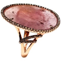 Pink Sapphire Slice Ring