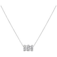 Horizontal Diamond Cylinder Pendant