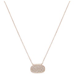 Oval Diamond Pave Necklace
