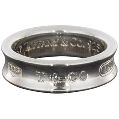 Tiffany & Co. Sterling Silver Men’s Engraved Wedding Band